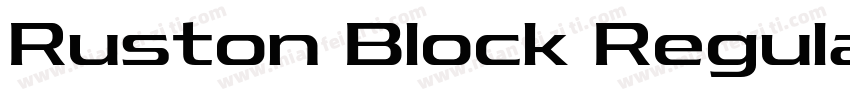 Ruston Block Regular SemiExpanded字体转换